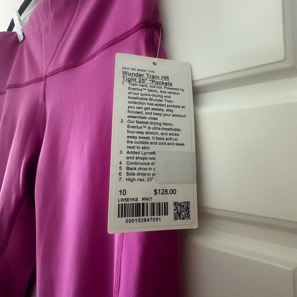 lululemon athletica Pink Wunder Train HR Leggings